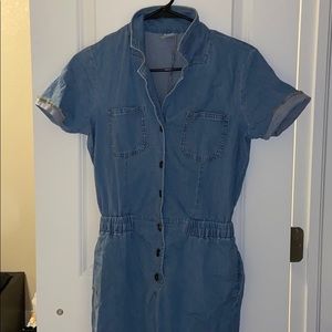 denim jump suit